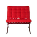 Modern Classic Furniture Barcelona leather lounge chair.